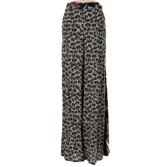 Free People In The Mix Cheetah Leopard Tropical XS Floral Print Pants - Picture 2 of 8